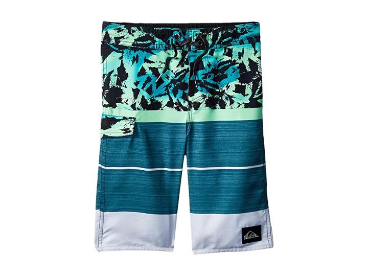 Quiksilver Kids Slab Island Boardshorts (toddler/little Kids) (atlantic Deep) Boy's Swimwear