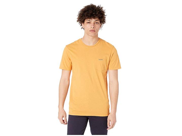 Rip Curl Washed Out Heritage Pocket Tee (gold) Men's Clothing