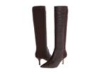 Ivanka Trump Issa (brown Leather/stretch) Women's Dress Boots