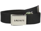 Lacoste 40mm Woven Strap Belt (black) Men's Belts