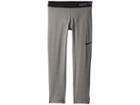 Nike Kids Pro Capri (little Kids/big Kids) (carbon Heather/black/black/black) Girl's Capri