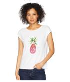 Tommy Bahama Sequin Pineapple Tee (white) Women's T Shirt