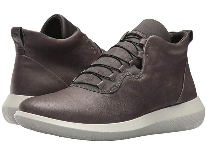 Ecco Scinapse High Top (wild Dove/dark Shadow) Men's Lace Up Casual Shoes