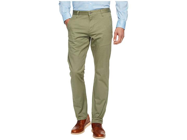 Dockers Alpha Khaki Slim Tapered Fit Pants (deep Lichen Green Twill) Men's Clothing