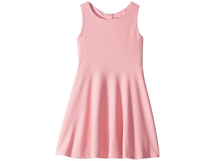 Kate Spade New York Kids Textured Vivian Dress (little Kids/big Kids) (rosebud) Girl's Dress