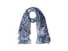 Michael Michael Kors Cherry Blossom Oblong (true Navy) Scarves