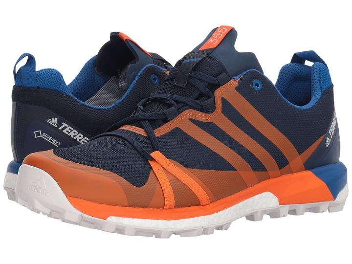 Adidas Outdoor Terrex Agravic Gtx(r) (collegiate Navy/orange/blue Beauty) Men's Shoes