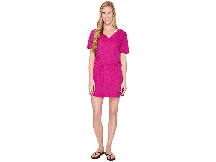 Speedo Hooded Cover-up (very Fuchsia) Women's Swimwear
