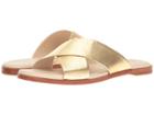 Cole Haan Anica Crisscross Sandal (gold Metallic) Women's Sandals