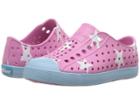 Native Kids Shoes Jefferson Print (toddler/little Kid) (malibu Pink/sky Blue/big Star Print) Girls Shoes