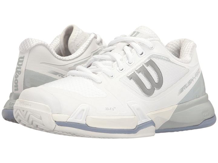 Wilson Rush Pro 2.5 (white/peral Blue/stonewash) Women's Tennis Shoes