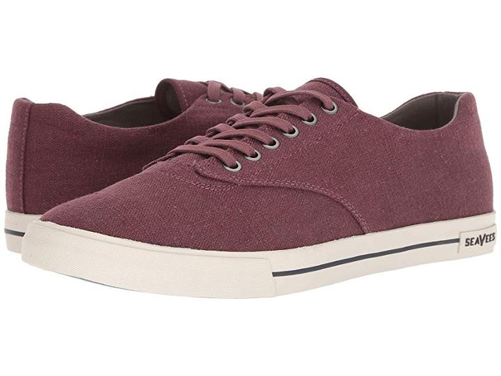 Seavees Hermosa Plimsol Standard (wine) Men's Shoes