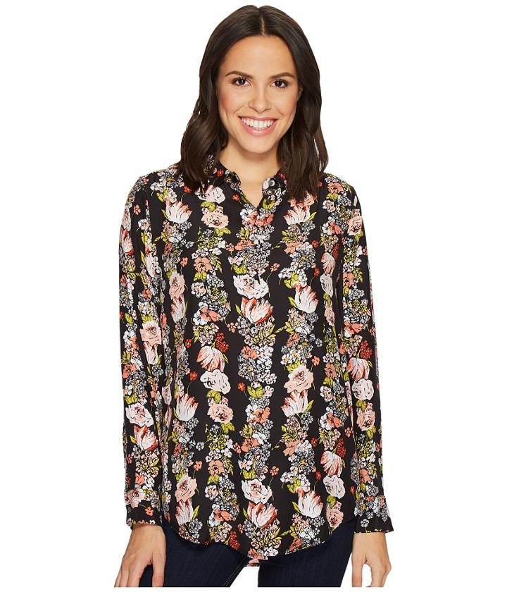 Equipment Essential (true Black Multi) Women's Blouse