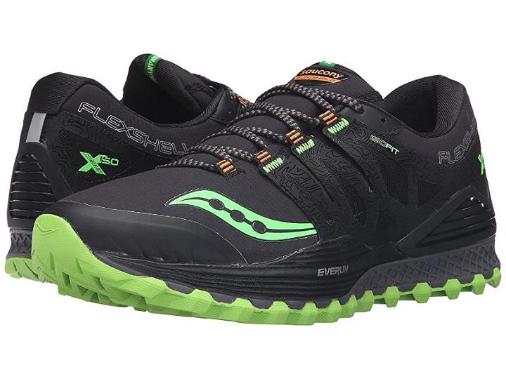 Saucony Xodus Iso Runshield (black/slime/vizipro Orange) Men's Running Shoes