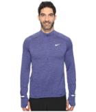 Nike Element Sphere Half-zip (dark Purple Dust/heather/reflective Silver) Men's Long Sleeve Pullover