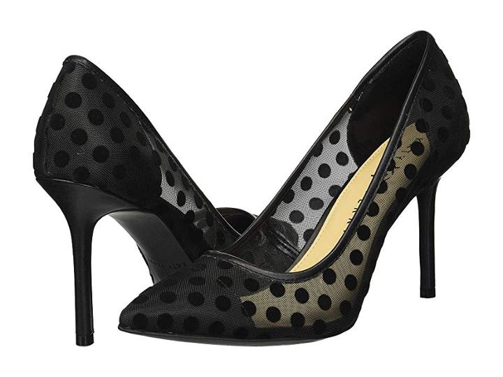 Katy Perry The Sissy (black Polka Dot Mesh) Women's Shoes