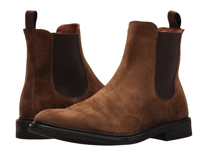 Frye Seth Chelsea (chestnut Oiled Suede) Men's Pull-on Boots