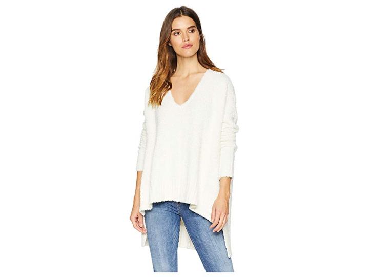 Show Me Your Mumu Hug Me Sweater (coconut Cream Fuzzy Knit) Women's Sweater