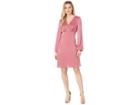 Nine West Crepe Back Satin Empire Waist Panel Hem Dress (rosewater) Women's Dress