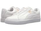 Puma Clyde Fashion Leather (puma White/puma White) Men's  Shoes