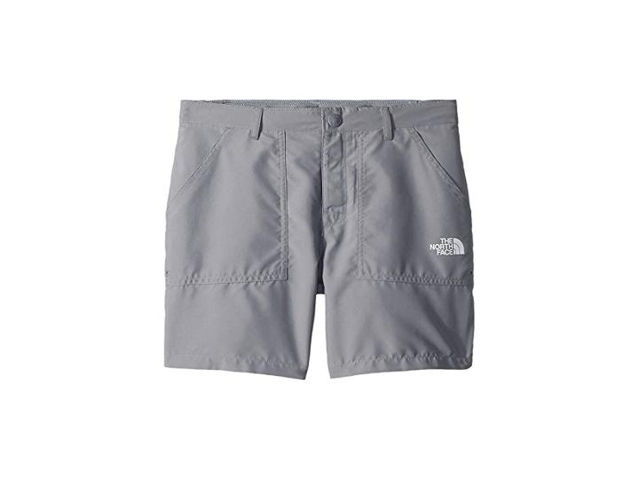 The North Face Kids Amphibious Shorts (little Kids/big Kids) (mid Grey/tnf White (prior Season)) Girl's Shorts