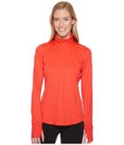 Brooks Dash 1/2 Zip (heather Race Pink) Women's Long Sleeve Pullover