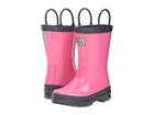 Hatley Kids Pink Navy Rain Boots (toddler/little Kid) (pink) Girls Shoes