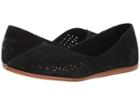 Toms Jutti Flat (black Suede/mosaic Tile) Women's Flat Shoes