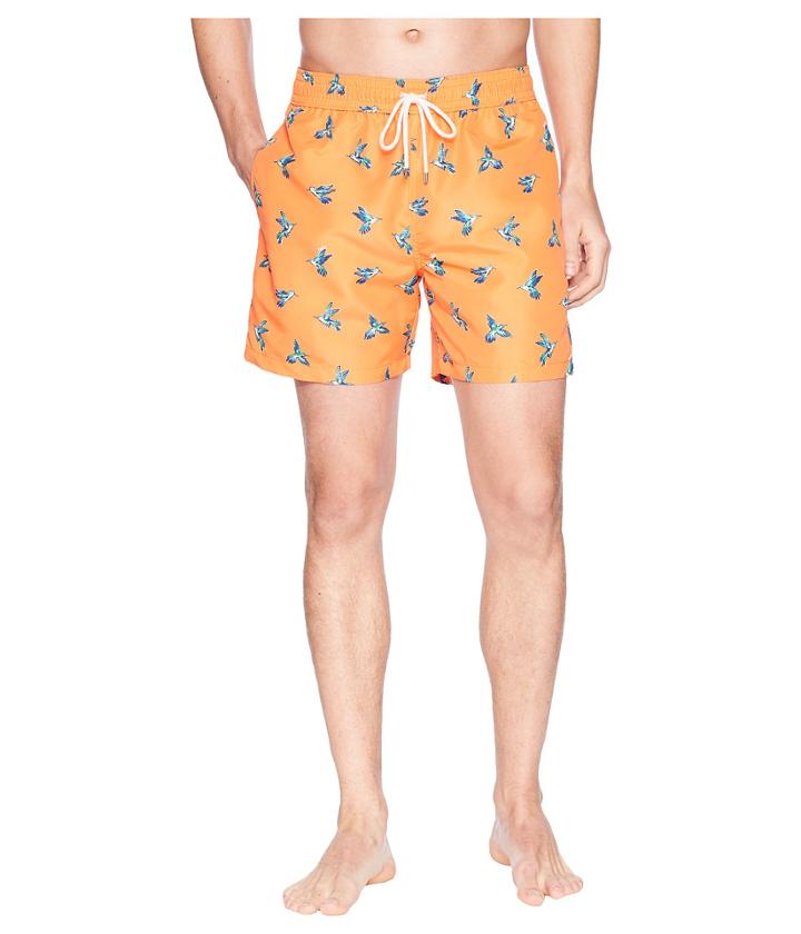 Polo Ralph Lauren Polyester Traveler Shorts (hummingbirds) Men's Swimwear