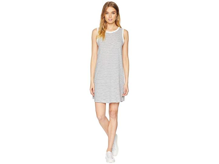 Roxy Love Sun Tank Dress (marshmallow Thin Stripe) Women's Dress
