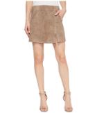 Blank Nyc Suede Skirt In Sand Stoner (sand Stoner) Women's Skirt