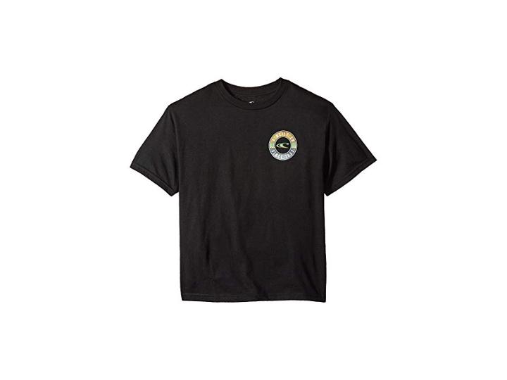 O'neill Kids Supply Short Sleeve Tee Screens Imprint (big Kids) (black) Boy's T Shirt
