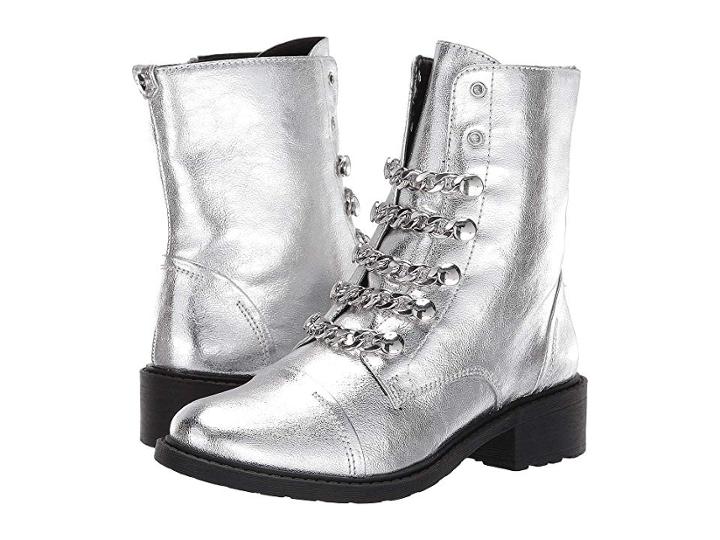 Circus By Sam Edelman Dacey (soft Silver Metallic Crackle) Women's Boots