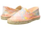 Stella Mccartney Kids Rae Marble Print Espadrilles W/ Ice Cream Cones (big Kid) (pink Multi) Girl's Shoes