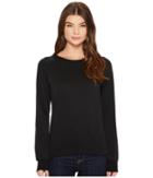 Alternative Burnout French Terry Lazy Day Pullover (true Black) Women's Clothing