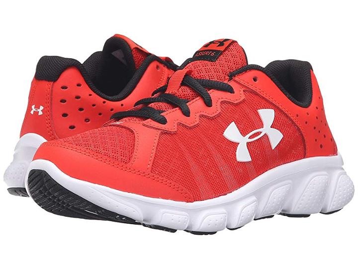 Under Armour Kids Ua Bps Assert 6 (little Kid) (anthem Red/white/white) Boys Shoes