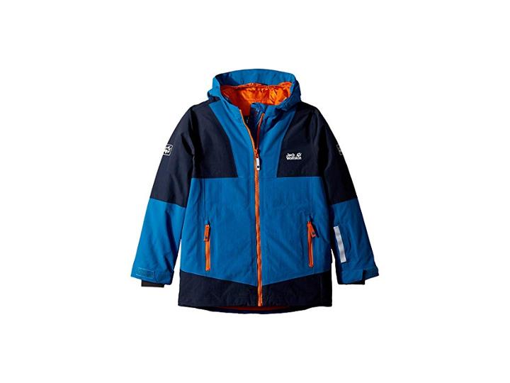 Jack Wolfskin Kids Snowsport Jacket (infant/toddler/little Kids/big Kids) (glacier Blue) Boy's Coat