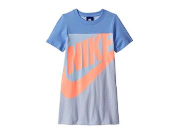 Nike Kids Sportswear Jersey Gfx Dress (little Kids) (c Sky) Girl's Dress