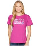 Life Is Good Be The Good Crusher Tee (sassy Magenta) Women's T Shirt
