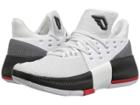 Adidas Kids D Lillard 3 (big Kid) (white/black/scarlet) Kids Shoes