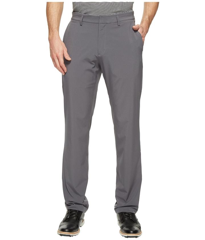 Nike Golf Flat Front Stretch Woven Pants (dark Grey/black) Men's Casual Pants