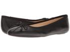 Nine West Batoka Ballerina Flat (black Leather) Women's Shoes