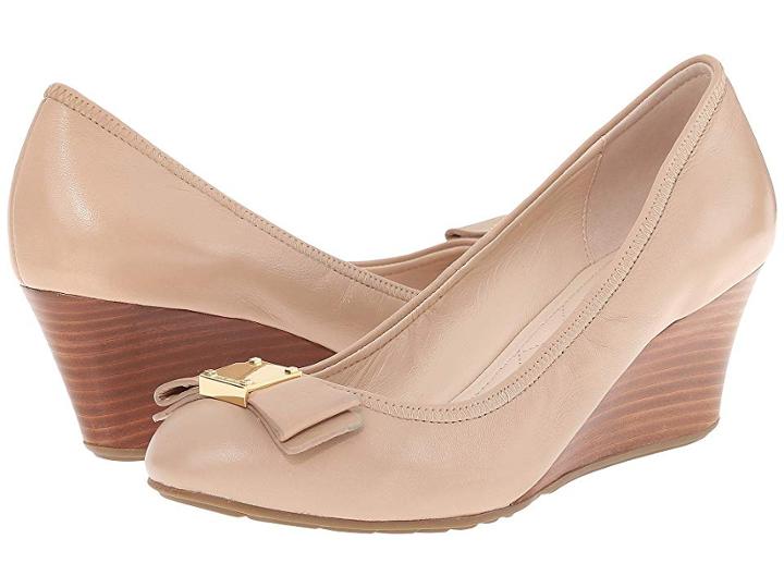 Cole Haan Tali Grand Bow Wedge 65 (maple Sugar) Women's Wedge Shoes