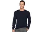 Perry Ellis Jersey Knit Crew Neck Sweater (dark Sapphire) Men's Sweater
