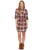 United By Blue Murray Plaid Dress (brown/red) Women's Dress