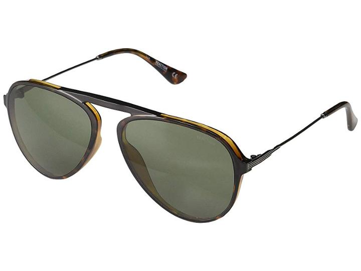 Kenneth Cole Reaction Kc2821 (dark Havana/green) Fashion Sunglasses