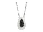The Sak Medium Stone Pendant Necklace 18 (black/silver) Necklace