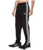 Adidas Essentials 3s Tapered Fleece Pants (black/white) Men's Casual Pants