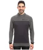 Adidas Outdoor Terrex Solo Wool Hoodie (dark Grey) Men's Sweatshirt