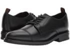 Frye Officer Oxford (black Smooth Pull Up/scotch Grain) Men's Lace Up Wing Tip Shoes